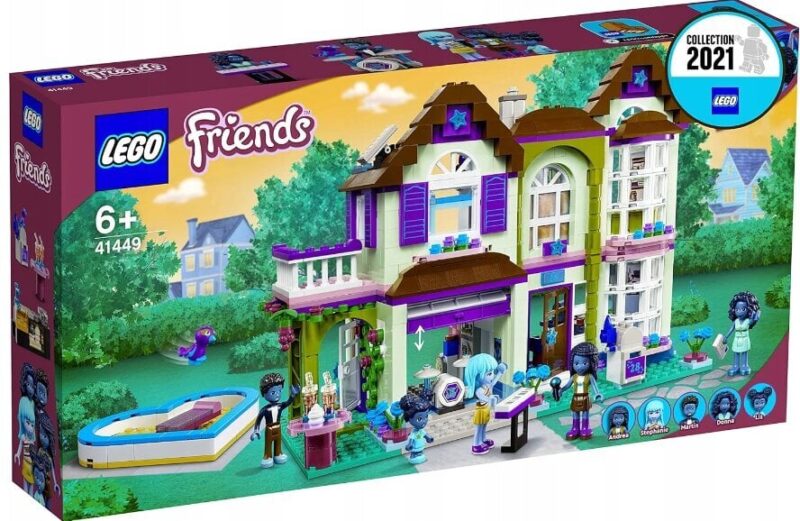 41449 LEGO Friends Andrea šeimos namai ir pliušinė pagalvė Katė - Image 3