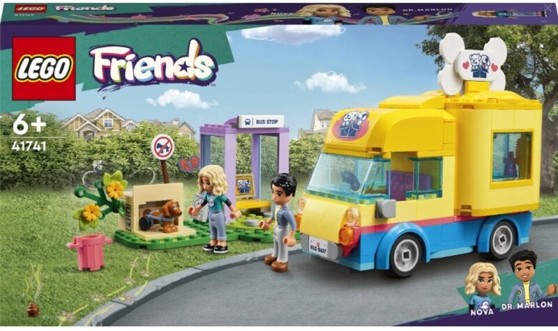 41741 LEGO® Friends šunų gelbėjimo furgonas ir pliušinė pagalvė Katė - Image 3