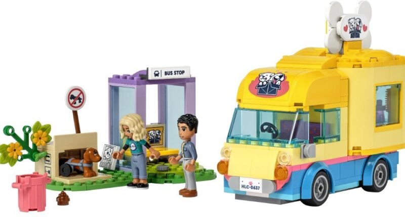 41741 LEGO® Friends šunų gelbėjimo furgonas ir pliušinė pagalvė Katė - Image 4