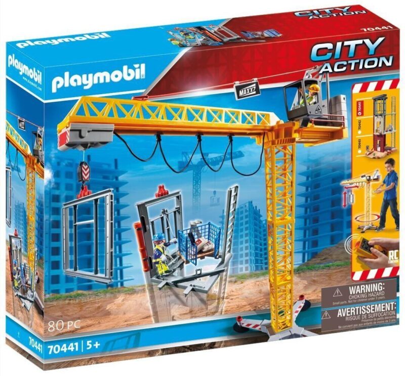 70441 PLAYMOBIL® City Action Radijo bangomis valdomas statybinis kranas