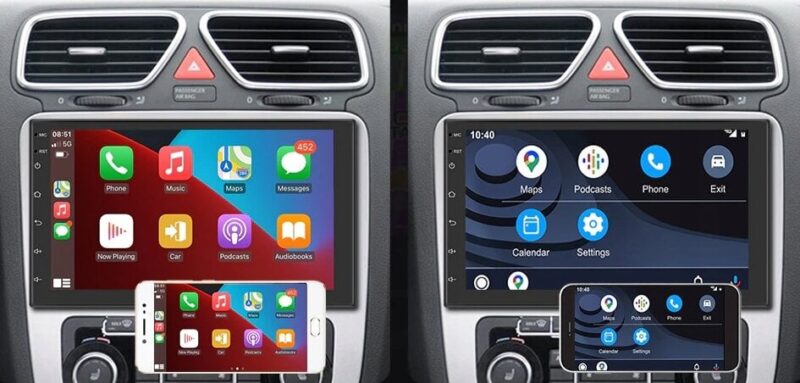 Automobilių magnetola, NAVIGACINĖ MULTIMEDIJA STOTIS, GPS, WI-FI, Android 12 ekranas 7