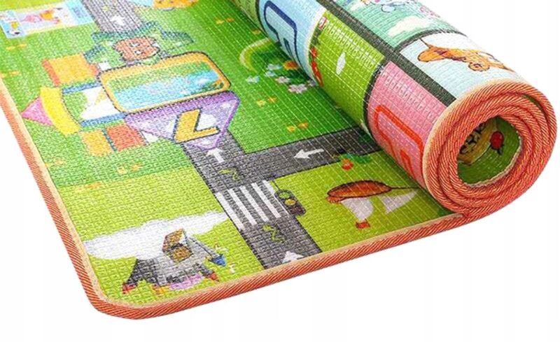 Dvipusis žaidimų kilimėlis KidsToys, 190x170cm - Image 5