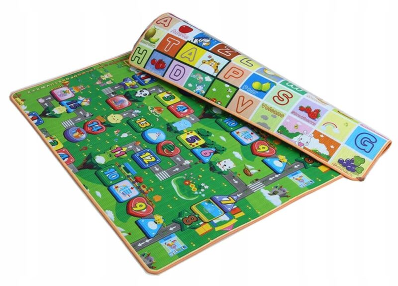 Dvipusis žaidimų kilimėlis KidsToys, 190x170cm - Image 4