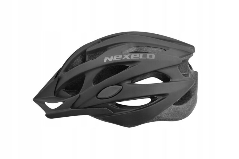 Dviratininko šalmas Nexelo, 55-58cm, juodas
