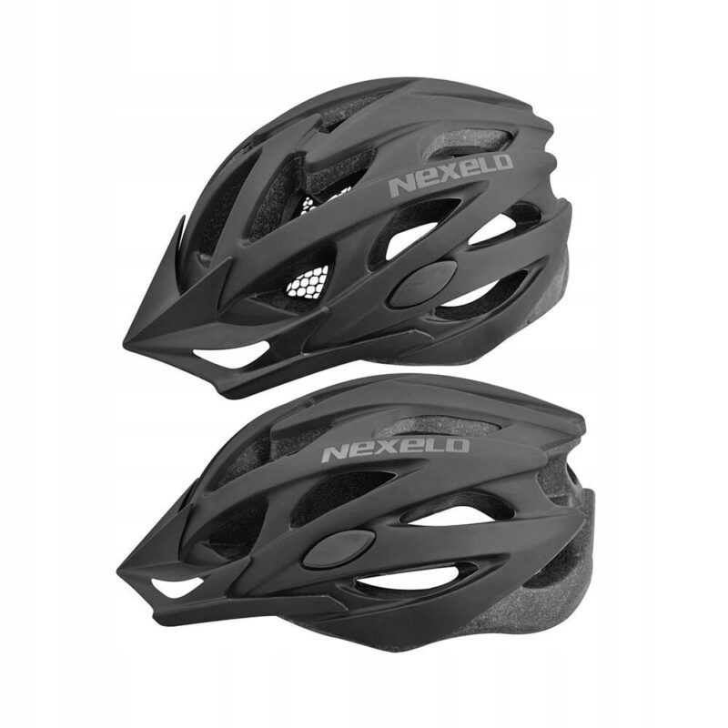 Dviratininko šalmas Nexelo, 55-58cm, juodas - Image 2