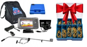 Echolotas Lowrance HOOK2 4x GPS ir kabliukų rinkinys Belsi