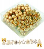 Eglutės kalėdiniai žaislai Springos 2 cm 144 vnt   belsilt