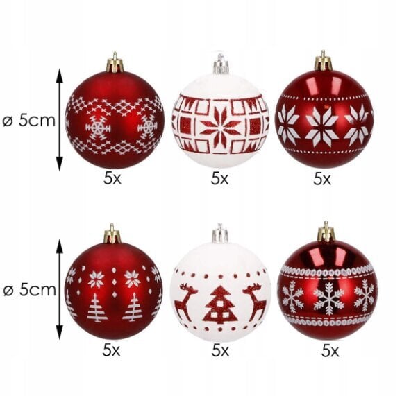 egluteszaislurinkinysspringos30vnt3afceinternetureference2jpg belsilt Eglutės žaislų rinkinys Springos 30 vnt kalėdinės dekoracijos