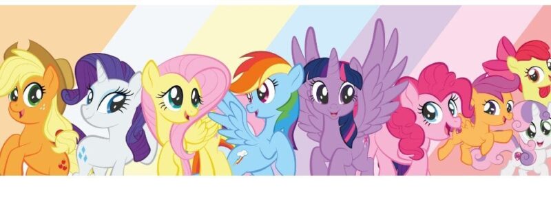 Figūrėlių rinkinys Hasbro My Little Pony Unicorn Party ir pliušinė pagalvė Katė, 50 cm - Image 7