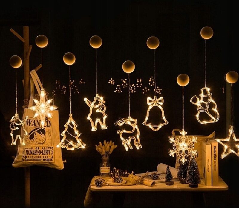 Kalėdinė šviečianti dekoracija Angelas  LED širdelė 19 cm
