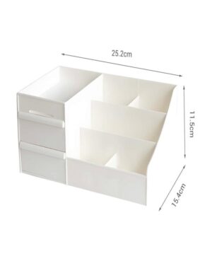Kosmetikos dėžutė su stalčiais 25x11x15 cm  kompaktiška organizacija