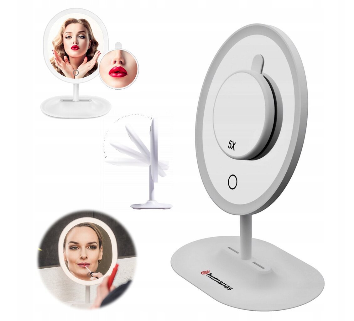 kosmetinisveidrodissuapsvietimu21x30x14cm82d22kainareference2jpg belsilt Kosmetinis veidrodis su apšvietimu 21x30x14 cm