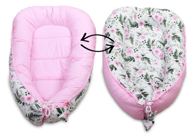 Kūdikio lizdelis su priedais Babymam, rožinis, 0-24 mėn - Image 6