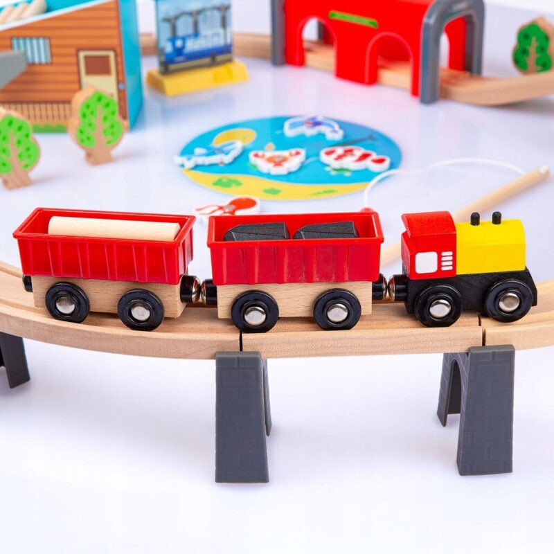 Medinis traukinys su trasa Kinderplay GS6151 - Image 10