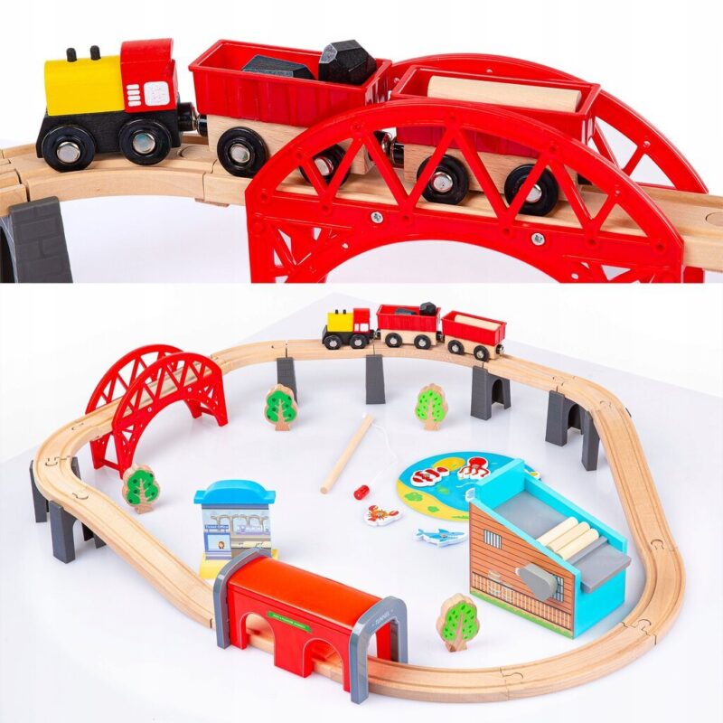 Medinis traukinys su trasa Kinderplay GS6151 - Image 4