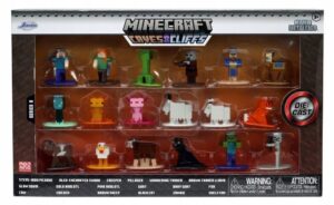 Metalinės Minecraft figūrėlės, 18 vnt. – autentiškos ir tvirtos