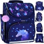 Mokyklinė kuprinė Starpak vienaragis, mėlyna