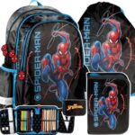 Mokyklinė kuprinė su priedais Paso 3in1 Spiderman Žmogus voras