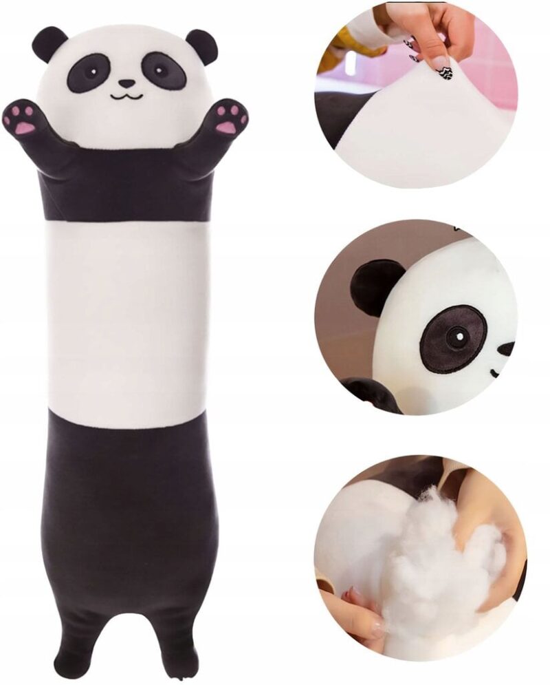 Pliušinė žaislinė pagalvė Panda 90cm - Image 3