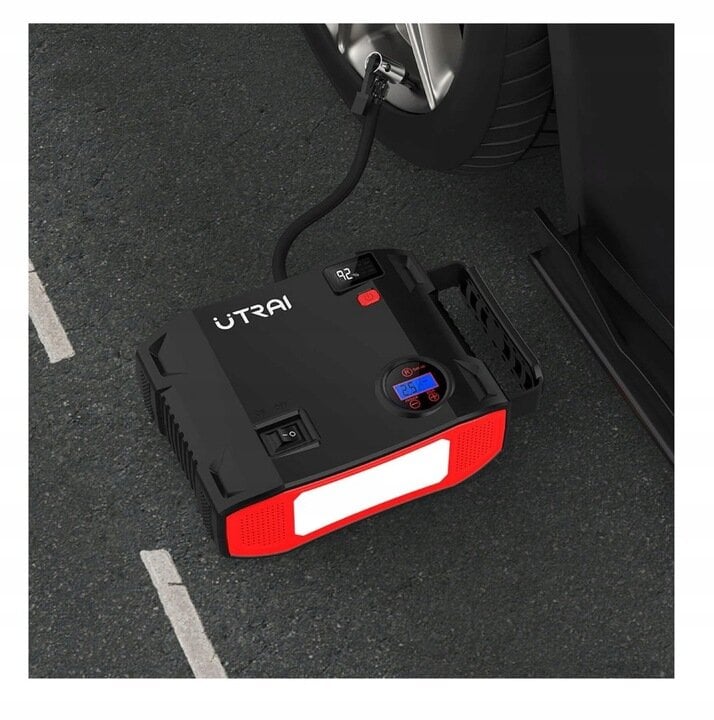 powerbankjumpstarterboosterkompresoriuspaleidejas07dc4pirktireference2jpg  belsilt POWER BANK JUMP STARTER BOOSTER KOMPRESORIUS PALEIDEJAS 24000mAh LED