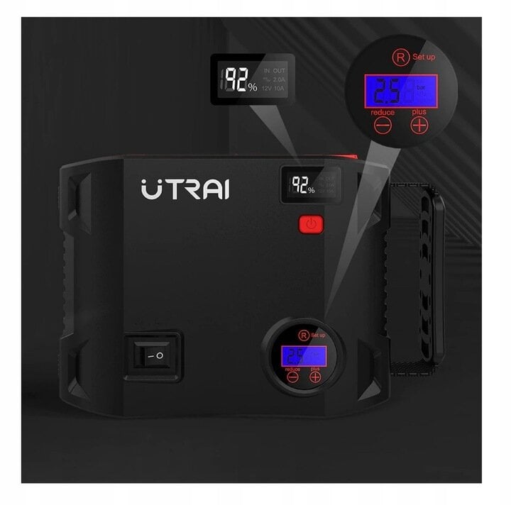 powerbankjumpstarterboosterkompresoriuspaleidejascbaf5atsiliepimaireference2jpg  belsilt POWER BANK JUMP STARTER BOOSTER KOMPRESORIUS PALEIDEJAS 24000mAh LED