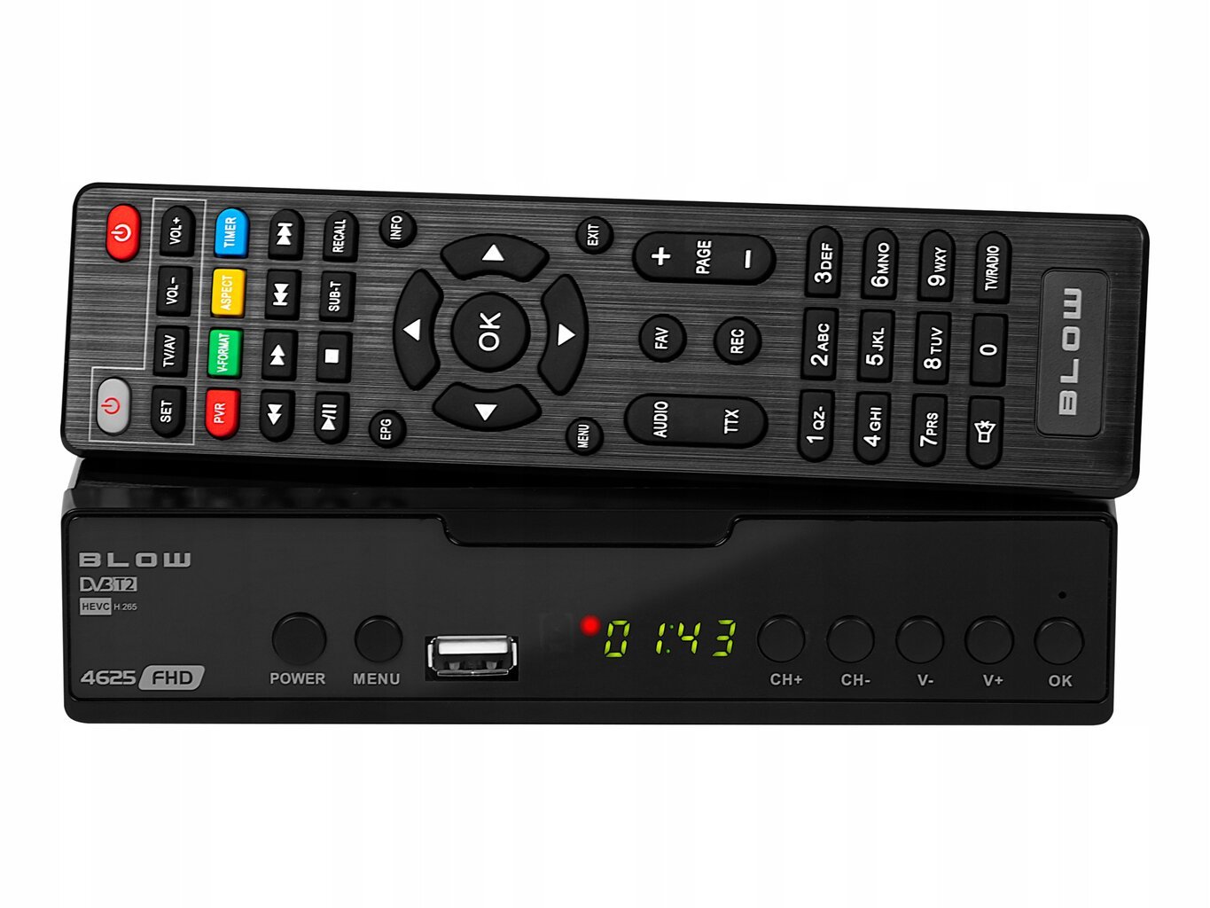 skaitmeninestelevizijosdekoderisdvbtdvbt247833reference2jpg  belsilt Televizijos imtuvas Blow 4625FHD su Full HD ir PVR funkcija