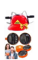 Tikro vyro įrankių rinkinys su alaus šalmu  praktiška dovana