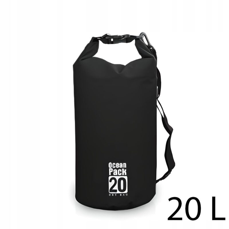 Vandeniui atsparus krepšys OceanPack, 20l, juodas - Image 12