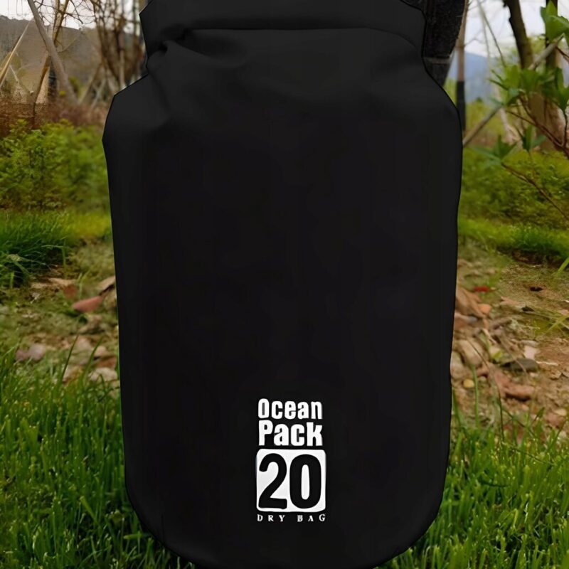 Vandeniui atsparus krepšys OceanPack, 20l, juodas - Image 17