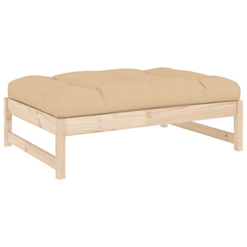 6-ių dalių lauko baldų komplektas vidaXL, rudas/smėlio - Image 4