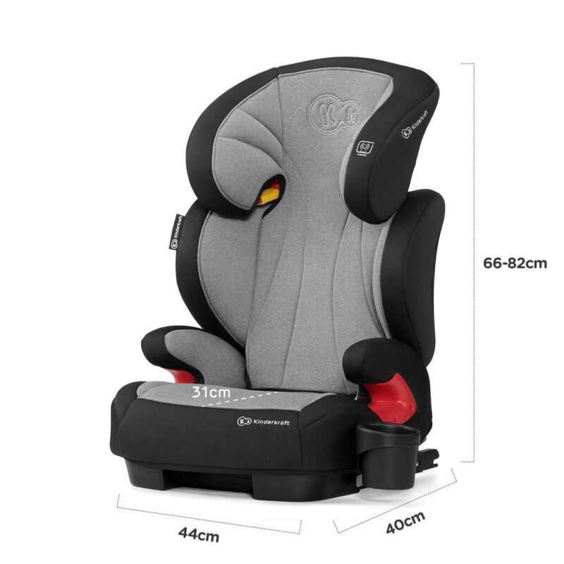 Automobilinė kėdutė KinderKraft Unity ISOFIX, 15-36 kg, grey - Image 8