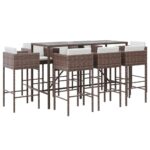 9 ių dalių lauko baldų komplektas vidaXL  patogumas lauke