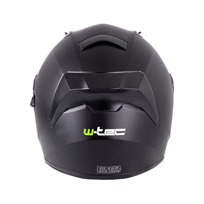 Integral moto šalmas W-TEC V128 Solid juodas matinis, XS - Image 9