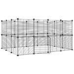 Augintinių narvas 28 segmentai juodas 35x35 cm plienas