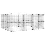 augintiniunarvas36segmentaijuodas35xe0eb3reference belsilt Juodas augintinių narvas 36 segmentai 35x35 cm plienas Belsilt