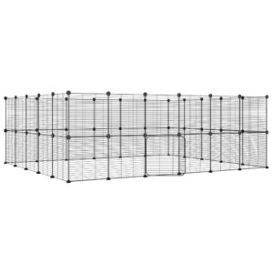 Augintinių narvas 44 segmentai, juodas, 35x35 cm, plienas