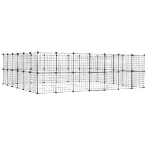 Augintinių narvas 52 segmentai, juodas plienas 35x35 cm