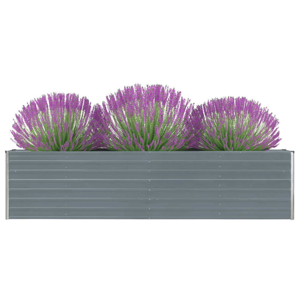 aukstassodolovelis320x40x77cmpilkosspalvoscopy96102reference  belsilt Aukštas galvanizuoto plieno sodo lovelis 320x40x77 cm