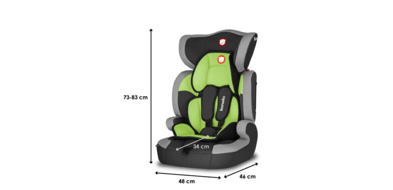 Automobilinė kėdutė Lionelo Levi One, 9-36 kg, lime - Image 15