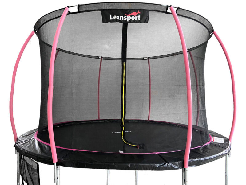 Batutas Lean Sport 244 cm juoda rožinė – patvari konstrukcija