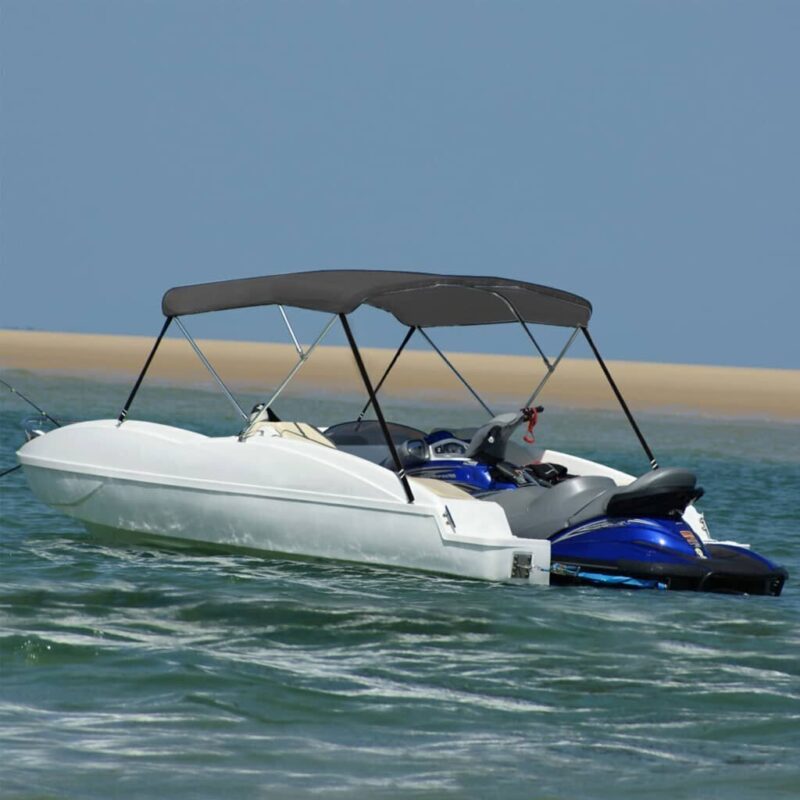 Bimini viršaus stogelis antracito 183x140x137cm 3 lankai