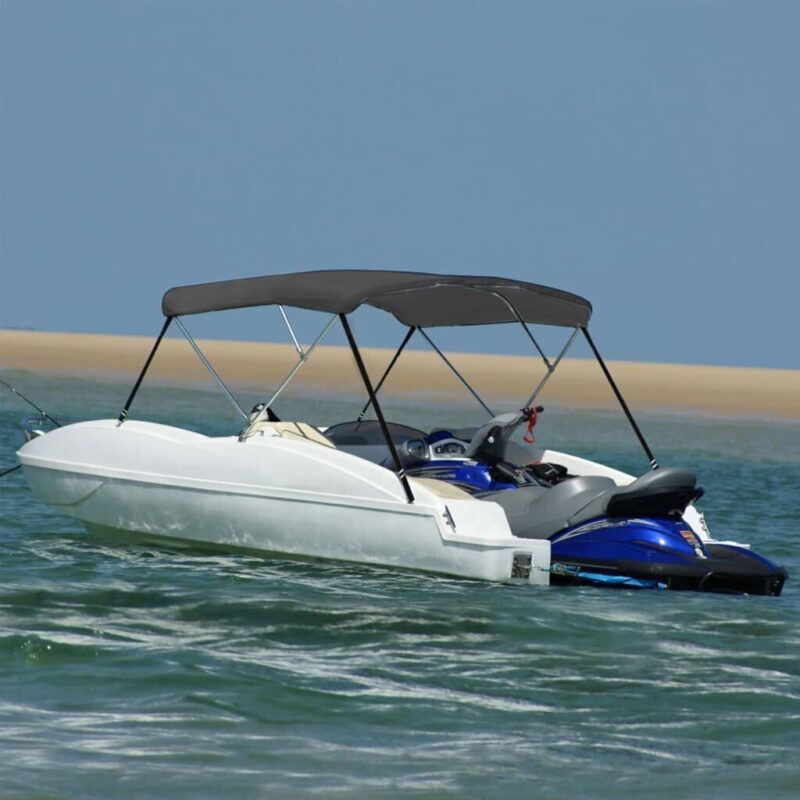 Bimini viršaus stogelis antracito 183x196x137cm 3 lankai