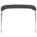 Bimini viršaus stogelis antracito 183x196x137cm 3 lankai
