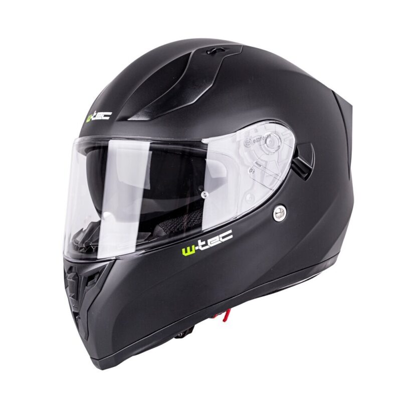 Integral moto šalmas W-TEC V128 Solid juodas matinis, XS