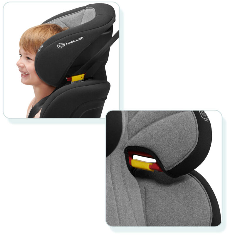 Automobilinė kėdutė KinderKraft Unity ISOFIX, 15-36 kg, grey - Image 14