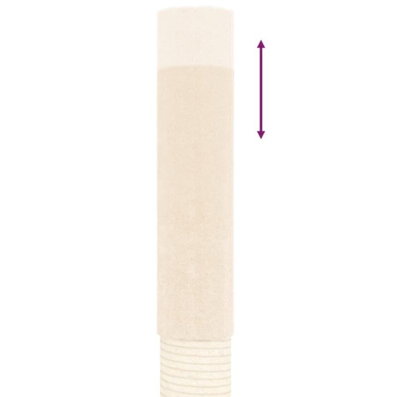 Draskyklė katėms iki lubų vidaXL, kreminės spalvos, 277–303 cm, Kreminė - Image 4