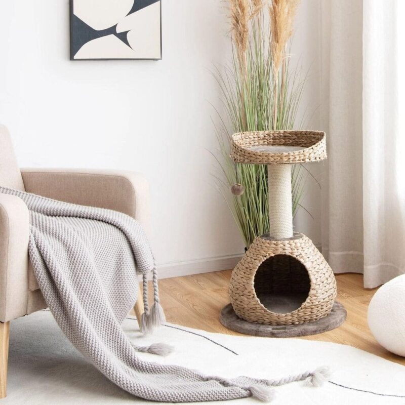 Draskyklė katėms su būdele ir lova Costway, 70 cm - Image 4