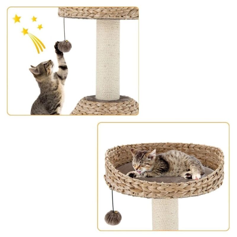 Draskyklė katėms su būdele ir lova Costway, 70 cm - Image 5