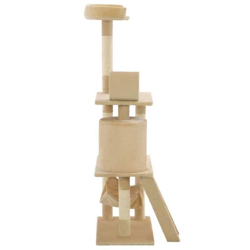 Draskyklė katėms su stovais iš sizalio, 140cm, smėlio sp. - Image 4