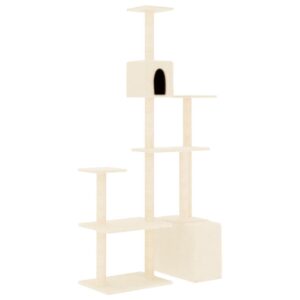 Draskyklė katėms vidaXL su sizalio stovais, 180 cm aukščio